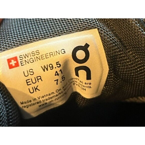 On Cloud Women’s Running Sneakers In Black Size 9.5 - Picture 7 of 9